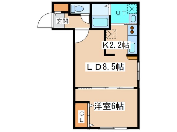 フリーダムコート東札幌55の物件間取画像